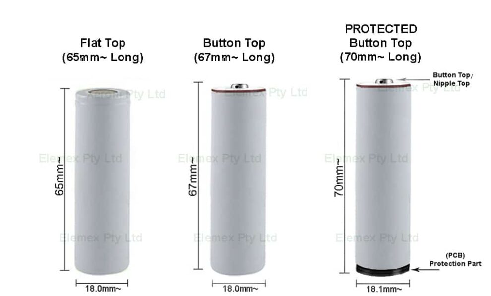 18650 Protected Battery 3600mAh Xerom Panasonic GAP