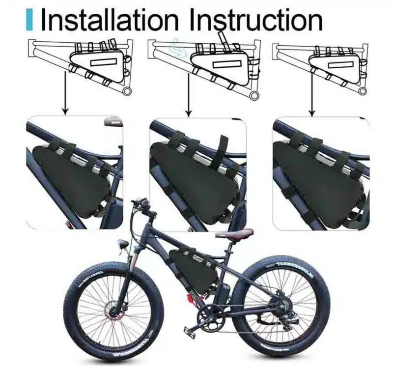 52V 19.2Ah Triangle eBike Lithium Battery Pack Installation Instruction