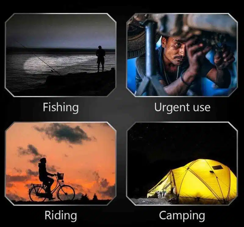 XHP90 Powerful Tactical 5 Mode Zoom Flashlight LED Torch Camping Fishing