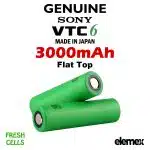 Sony US18650 3000mAh VTC6 Battery Elemex