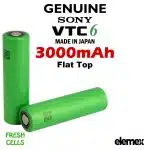 Sony US18650 3000mAh VTC6 Battery Elemex