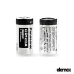 Genuine Panasonic CR123A Battery 1550mAh 3V Manganese Dioxide Lithium Non Rechargeable - Elemex