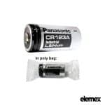 Panasonic CR123A Battery 1550mAh 3V Manganese Dioxide Lithium Non Rechargeable - Elemex