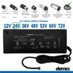 eBike Chargers 24V 2A - IEC Connector - Elemex