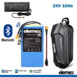 24V Lithium Battery 10Ah eBike Golf Buggy with Waterproof Bag + Charger - Elemex