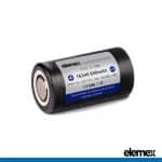 16340 Lithium Battery 850mAh Flat Top Front - Elemex
