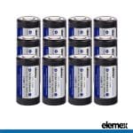 18350 Lithium Battery Flat Top Pack of 12 - Elemex