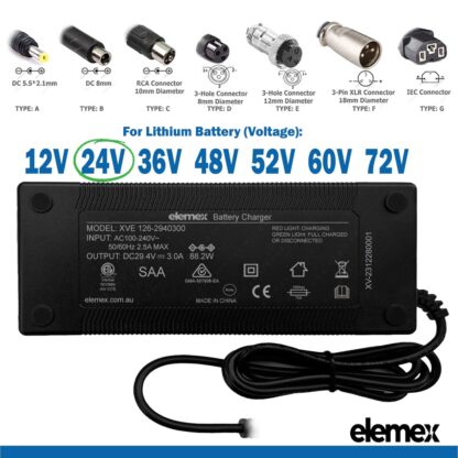 eBike Chargers 29V 3AV - Elemex