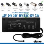 eBike Chargers 52V 2A - IEC Connector - Elemex