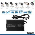 eBike Chargers 72V 2A - IEC Connector - Elemex