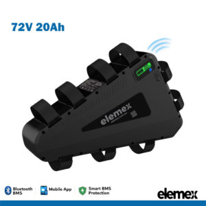 72V Triangle eBike Battery 20Ah Lithium Pack - Elemex