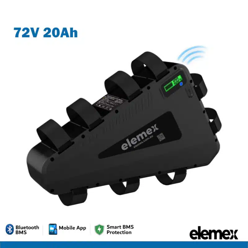 72V Triangle eBike Battery 20Ah Lithium Pack - Elemex 72V Triangle eBike Battery 20Ah Lithium Pack - Elemex
