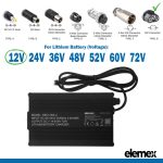 eBike Chargers 12V 5A - IEC Connector - Elemex