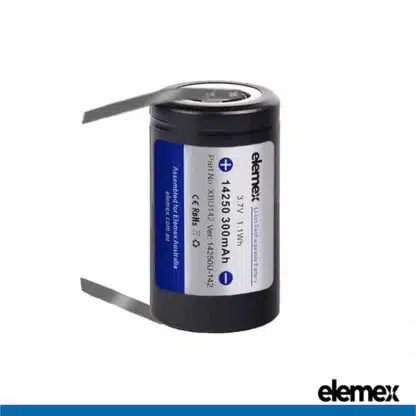 Solder Tabbed 14250 Battery U-Type - Elemex