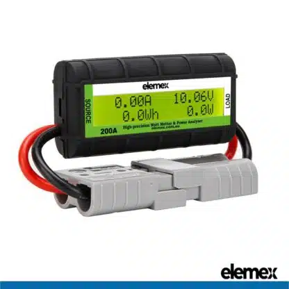 200A Digital Watt Meter Power Meter Solar Caravan Anderson Plug 12V - Elemex