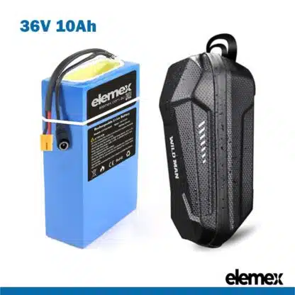 36V 10Ah Scooter Wheelchair eBike Battery Pack with Waterproof Bag - Elemex