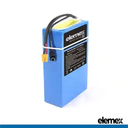 36V 10Ah Rectangular eBike Battery Pack XLR 18mm Connector - Elemex