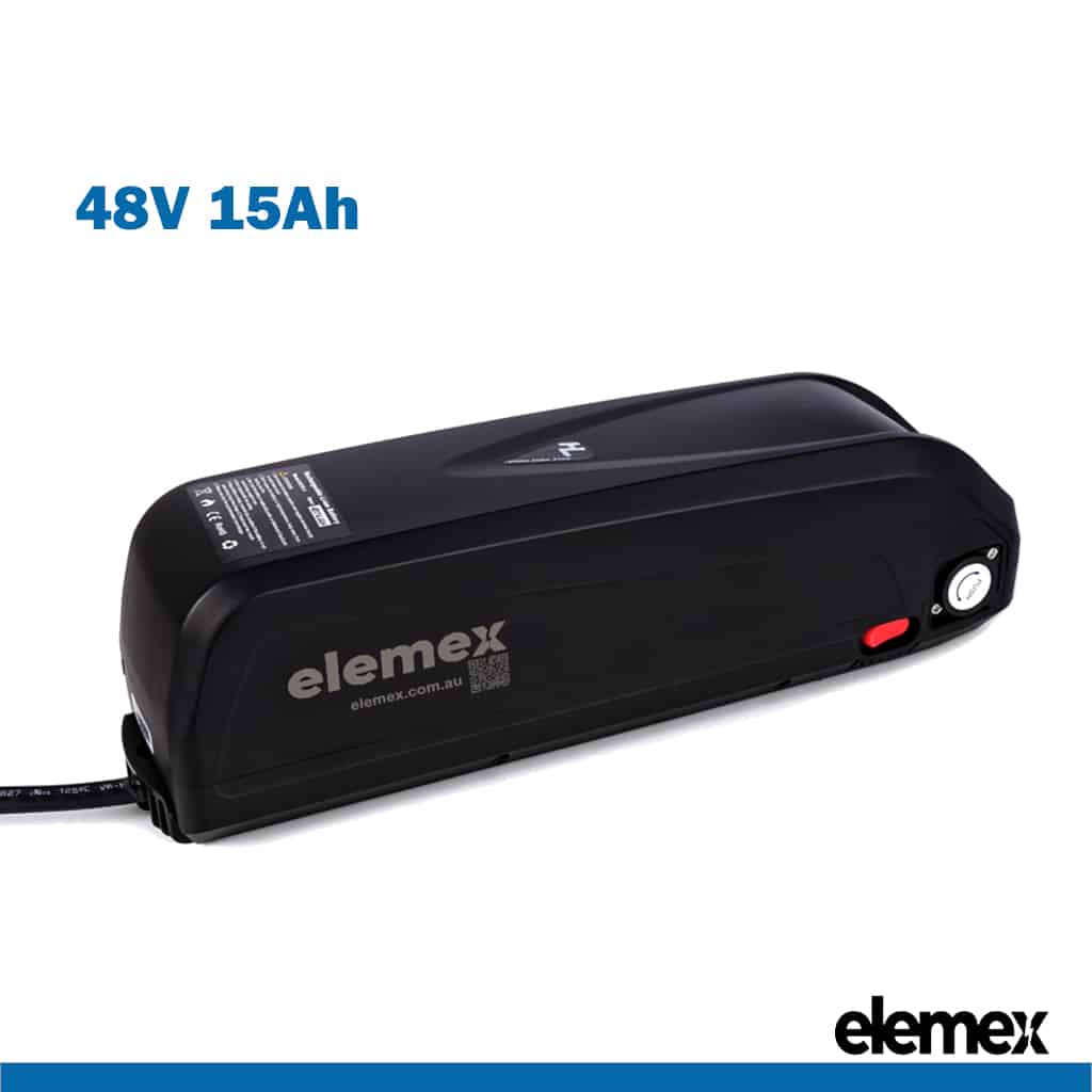 48V EBike Battery 15A Lithium Downtube 250W To 1500W Motor