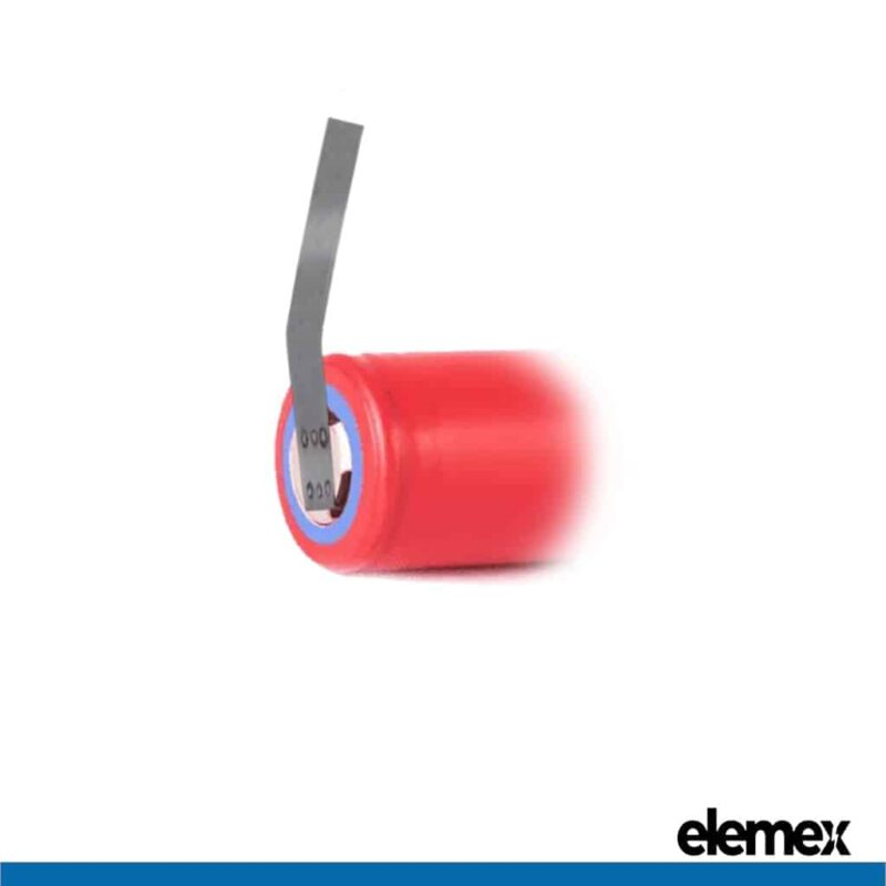 Panasonic 18650GA Tabbed Stand Front - Elemex