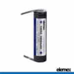Solder Tabbed 16650 Battery 1600mAh U-Type - Elemex
