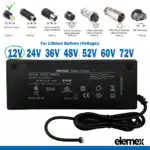 eBike Chargers 12V 5A - DC5.5 2.1mm Connector - elemex