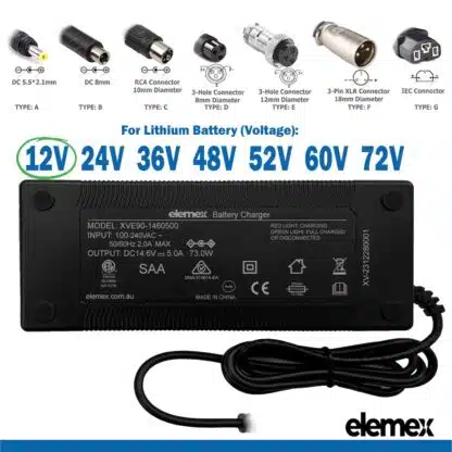 12V battery charger 5Ah - Elemex