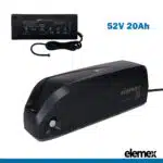 52V 20Ah Battery Downtube Lithium Pack + Premium Charger - Elemex