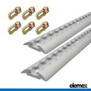 2x 1M Anchor Track + 6 Double Stud - Elemex