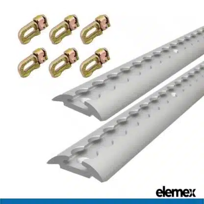 2x 1M Anchor Track + 6 Double Stud - Elemex