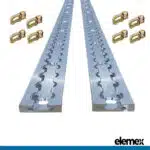 2x 2M Tie Down Anchor Track + 8 Double Stud - Elemex