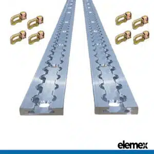 2x 2M Tie Down Anchor Track + 8 Double Stud - Elemex