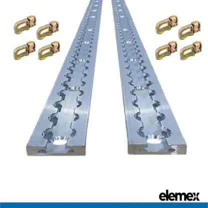 2x 2M Tie Down Anchor Track + 8 Double Stud - Elemex
