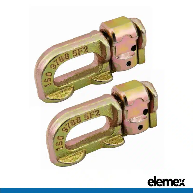 2x Anchor Track Double Stud Fitting - Elemex