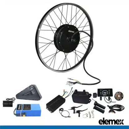 eBike Conversion Kit with Battery and Charger Rear Hub Motor 3000W - Elemex