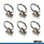 6x Anchor Track Rings - Elemex