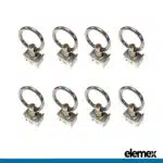 8 Anchor Track Rings - Elemex