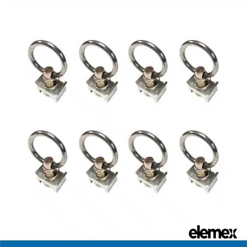 8 Anchor Track Rings - Elemex