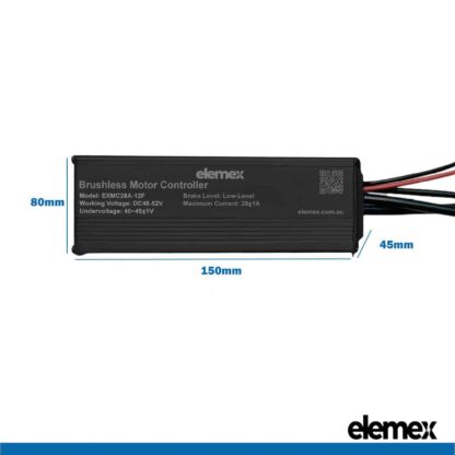 750W Controller Dimensions - Elemex
