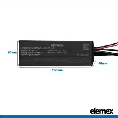 750W Controller Dimensions - Elemex