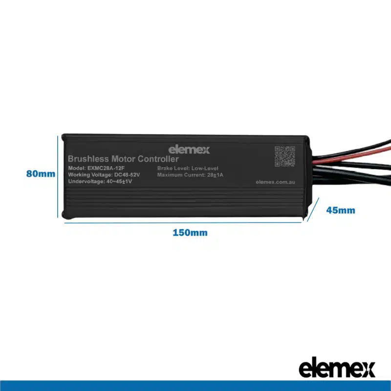 750W Controller Dimensions - Elemex