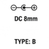 Type B: DC 8mm