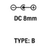 Type B: DC 8mm