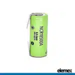 Panasonic NCR18500A Solder Tabbed 2040mAh 3.7 Li-ion Rechargeable Battery - Elemex