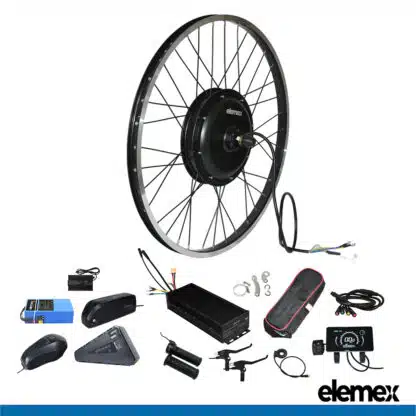 eBike Conversion Kit with Battery and Charger Rear Hub Motor 2000W - Elemex