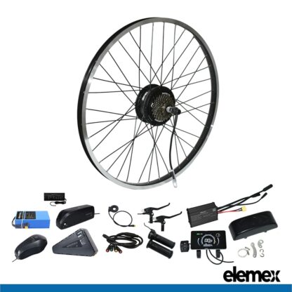 eBike Conversion Kit with Battery and Charger Rear Hub Motor 250W 500W - Elemex