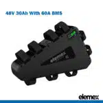 eBike Battery Triangle 48V 30Ah Lithium Pack with 60A BMS for Electric Bike - Elemex