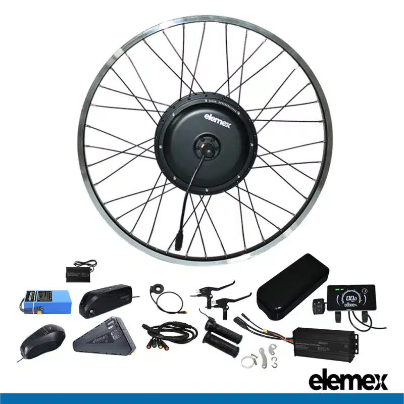eBike Conversion Kit with Battery and Charger Rear Hub Motor 1500W - Elemex