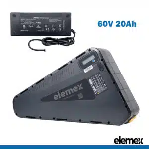 60V eBike Battery Triangle 20Ah Lithium Pack + Charger