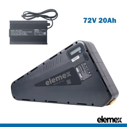 72V Battery eBike 20Ah Triangle + Charger - Elemex