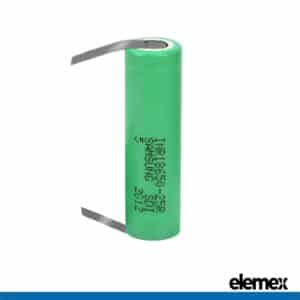 Solder Tabbed 18650 Battery Samsung 25R U Type - Elemex